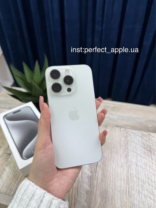 IPhone 15 Pro White Titanium. Айфон 15 Про Білий.