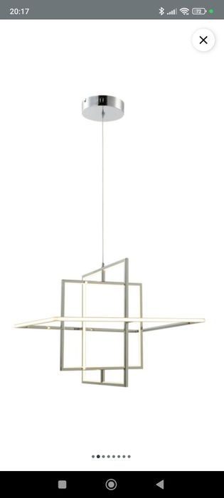 Lampa wisząca LED GoodHome Kohmani 50 cm 1700 lm chrom nowa paragon