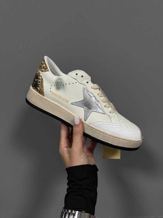 GOLDEN GOOSE новые кеды кроссовки женские белые натуральная кожа оригинал италия