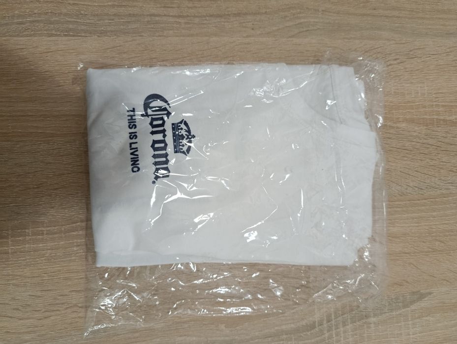 T-shirt M Piwo Corona Biały