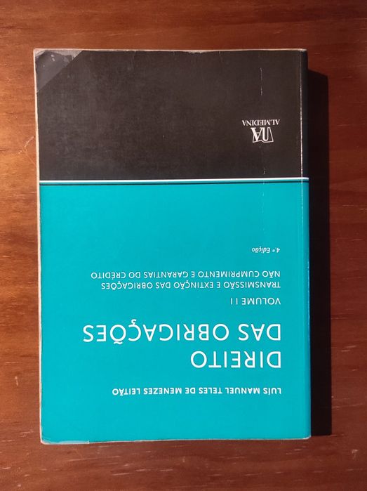 Manual Direito das Obrigações - Volume Ii - Menezes Leitão