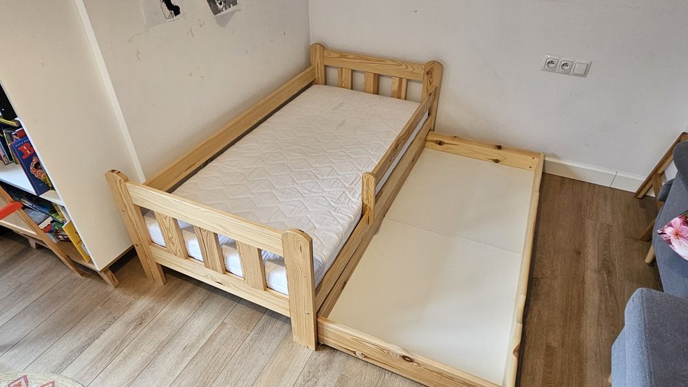 Łóżko dziecięce MARINELLA 80x160 sosna z szufladą