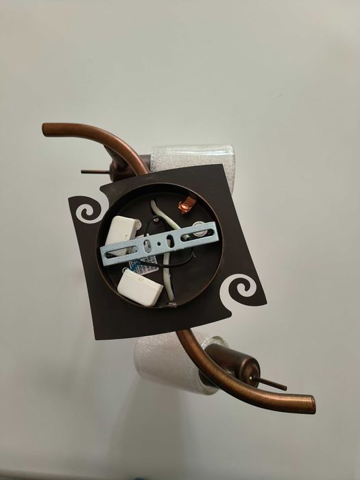 Foco 2 luzes de cor bronze