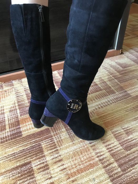 Сапоги женские зимние натуральная замша