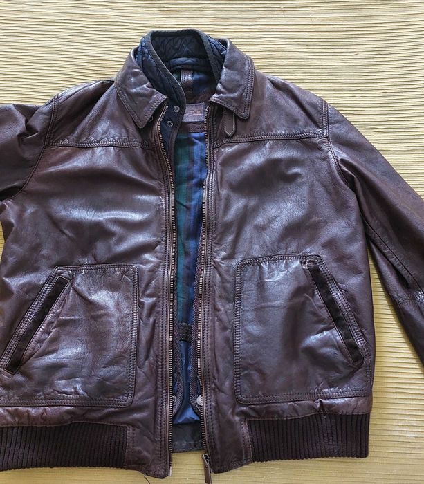 Casaco Novo de pele verdadeira (Massimo Dutti) - Homem