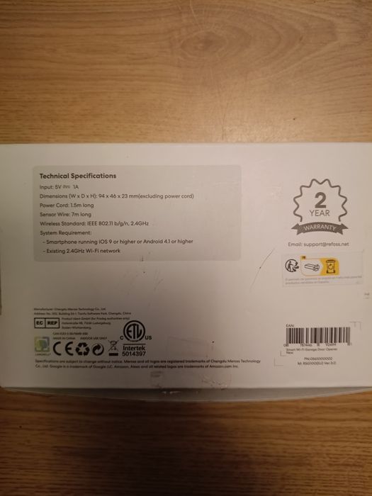 Sterownik do bramy garażowej Refoss  wi-fi RSG100