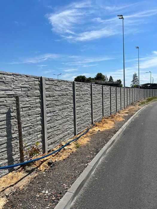 Ogrodzenie betonowe, płot betonowy o wys. 2 m od producenta