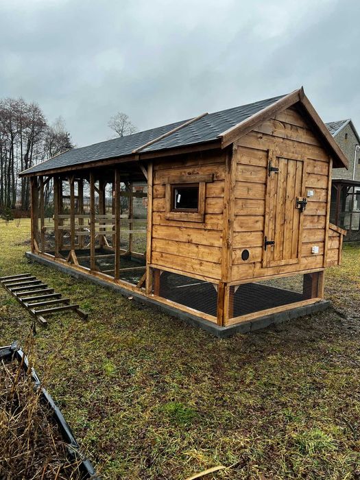 Kurnik dla kur 200x150x210h + woliera 200x500 od PRODUCENTA!!!