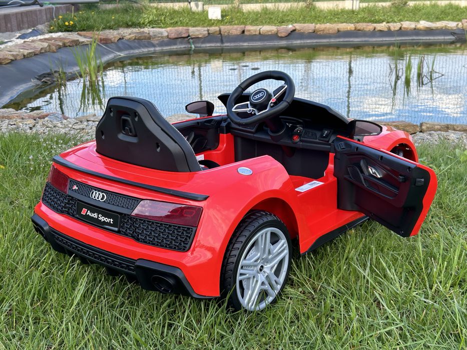 Auto na akumulator AUDI R8 Lift USB SKÓRA EVA miękkie koła EVA