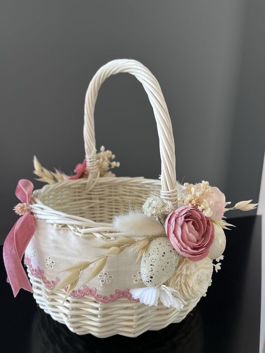 Koszyczek ,koszyk wielkanocny , boho , rustylany ,