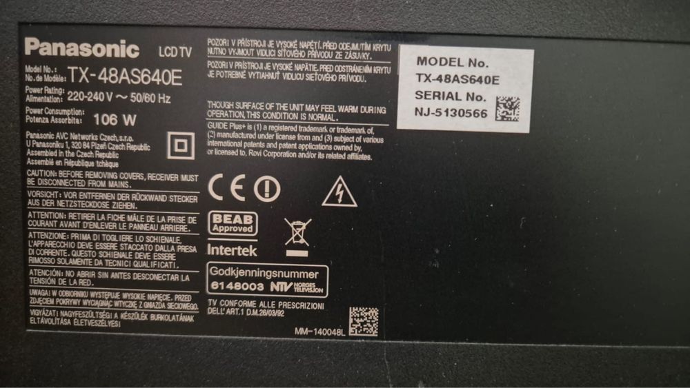 TV telewizor Panasonic