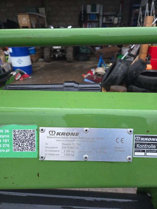 Zgrabiarka Swadro TC 760
