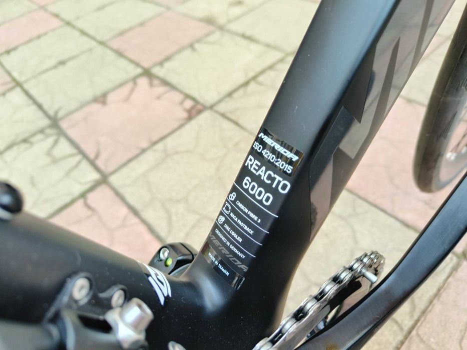 Новий велосипед  MERIDA REACTO 6000 105 DI2 SILK BLACK, 2025, розмір М