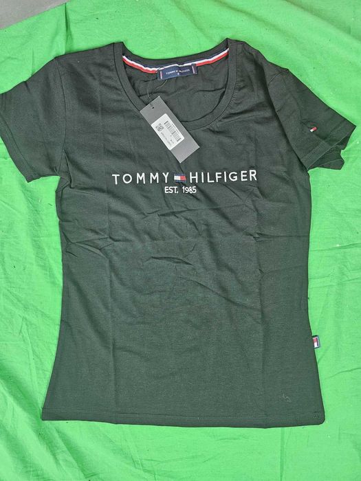 Koszulka Shirt koszulki damskie Premium tommy hilfiger czarna