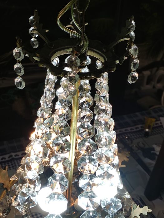 Lustre Antigo em Cristal