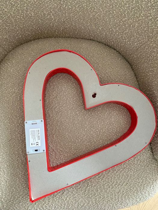 Serce lampka na baterie