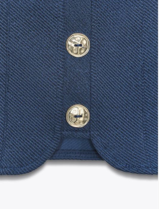 Твіловий топ на ґудзиках