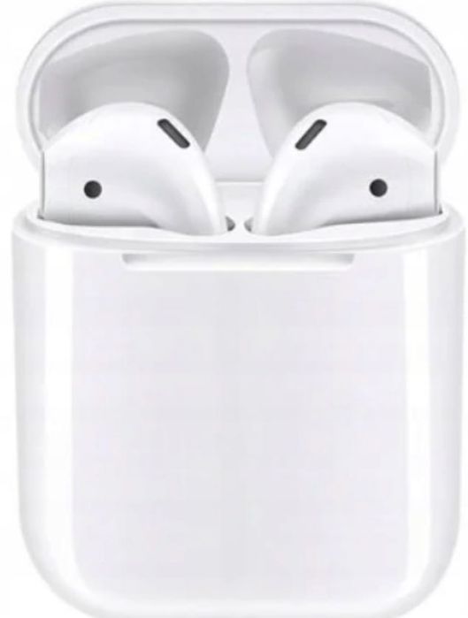 Słuchawki V2 bezprzewodowe bluetooth białe TWS do telefonu android IOS powerbank