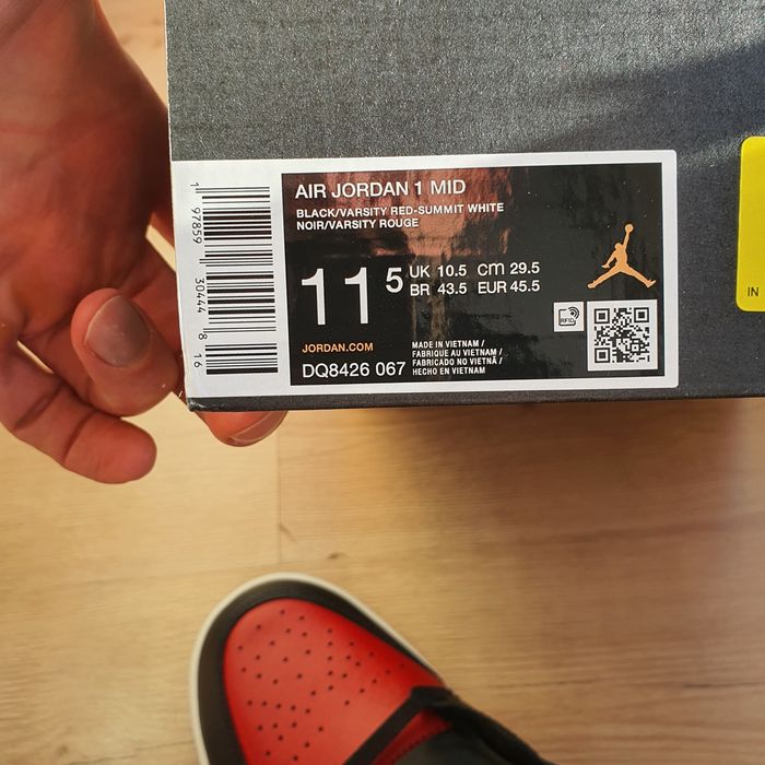 Nike AIR Jordan 1 MID roz. 45,5 (29,5cm) nowe oryginalna