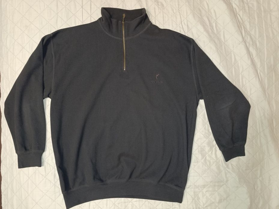 Чоловічій кофта фліс Golfino на блискавці (1/4 zip) 2XL-3XL