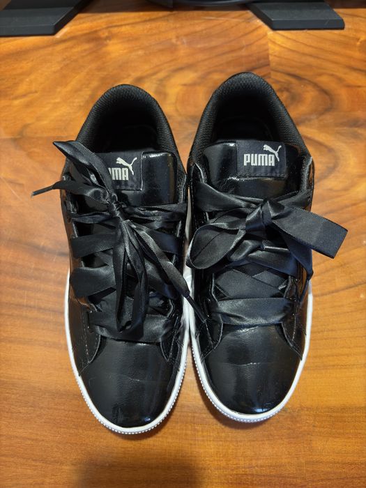Puma Black Platform Sneakers 38.5