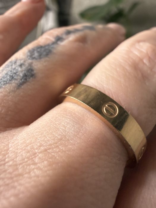Кольцо позолота Cartier