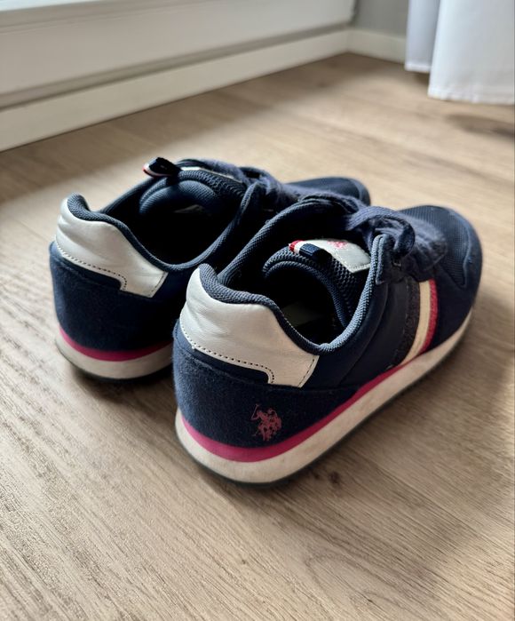 Buty U.S. Polo Assn. granatowe z różem