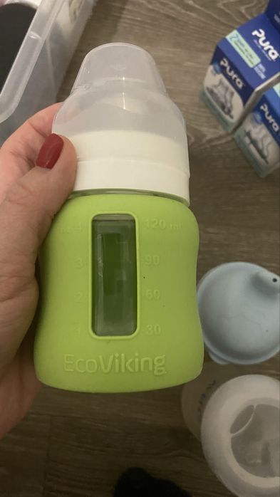 Szklane butelki do karmienia Eco Viking