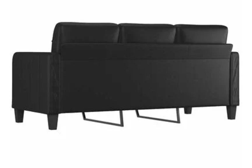 Sofa preto 3 lugsres