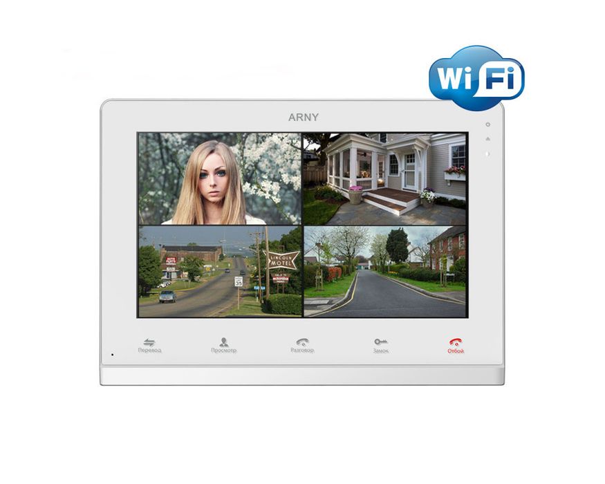 Видеодомофон Arny AVD-1025 WI-FI 10 дюймов домофон арни