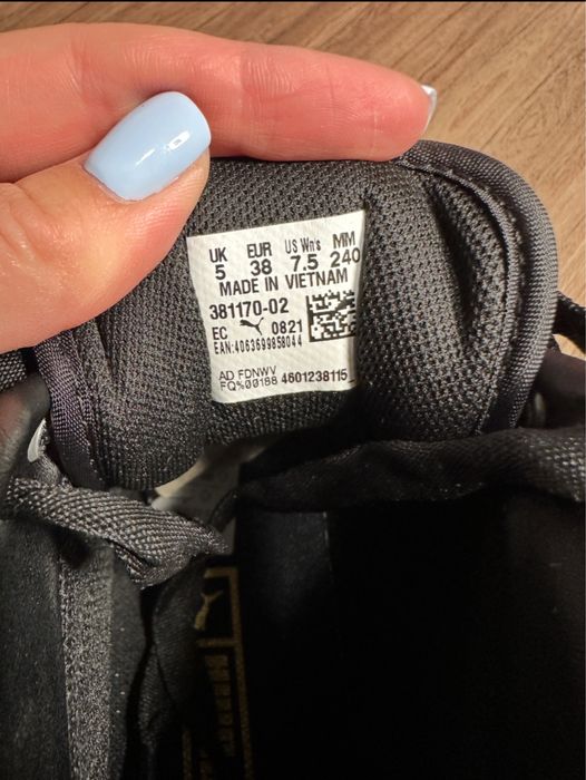 Високі кросівки жіночі Puma Mayze Mid Black, 38р