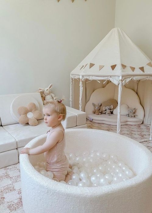 Детский сухой бассейн Теди  с шариками и без. Сухі басейни з кульками