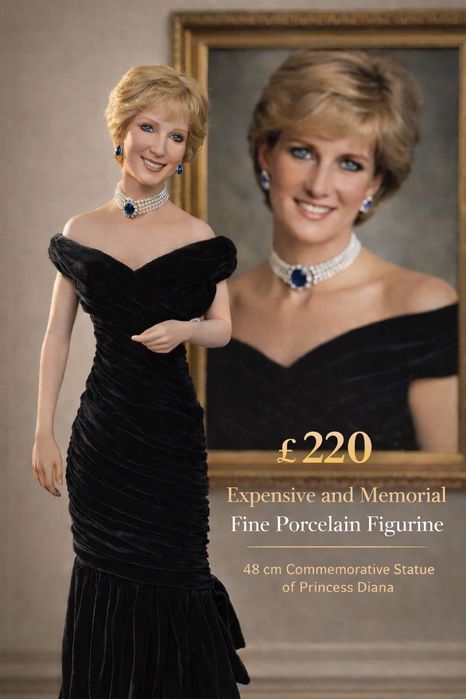 Princess Diana • Фарфоровая коллекционная статуэтка Ashton-Drake • 1998 • 48 см • сертификат