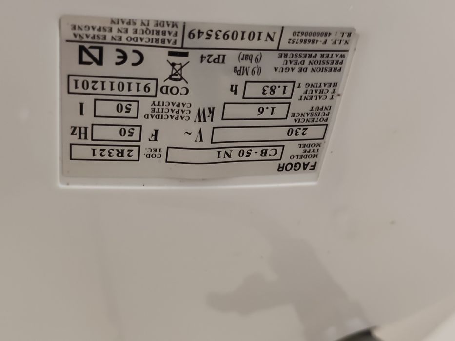 Termo acumulador Fagor 100L