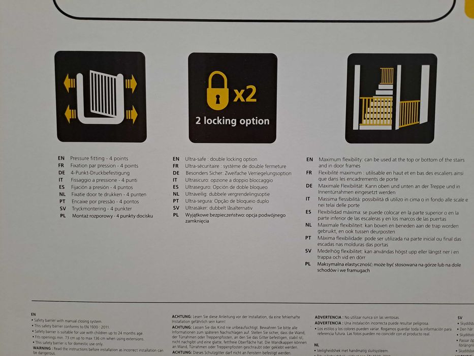 Barreira Segurança Escadas Safety 1St + 2 extensões