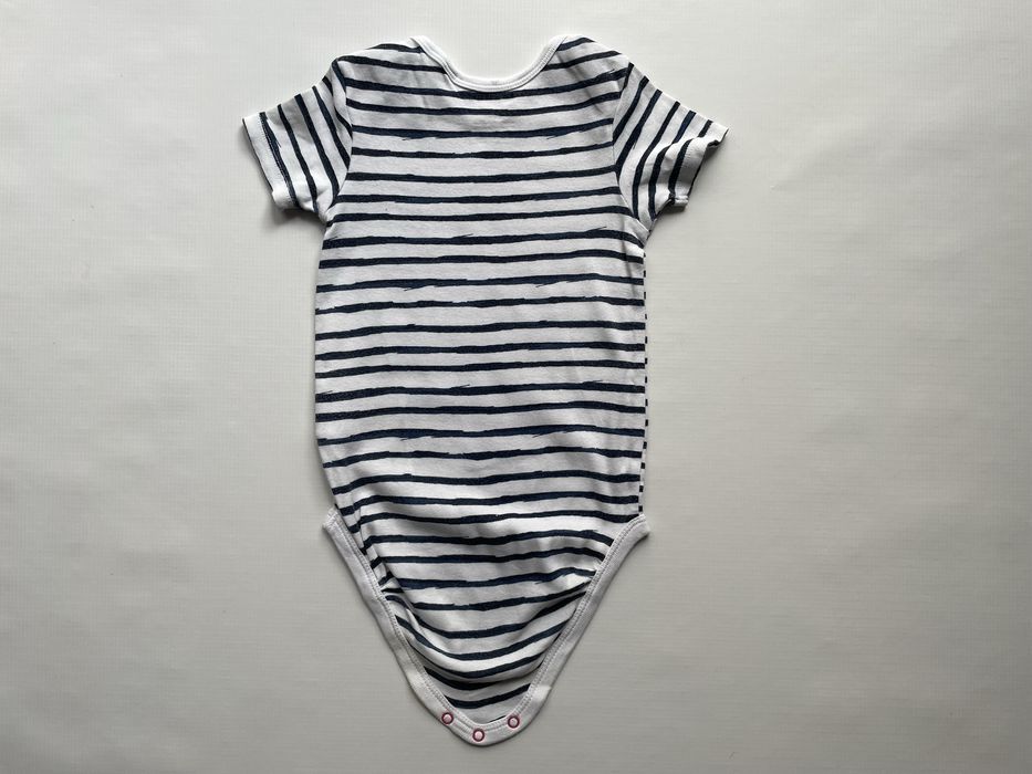 Body Lupilu 86/92 w paski, bawełna, krótki rękaw