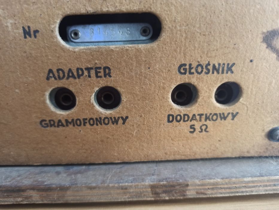 PRL Stary radioodbiornik lampowy Typ RSZ-48