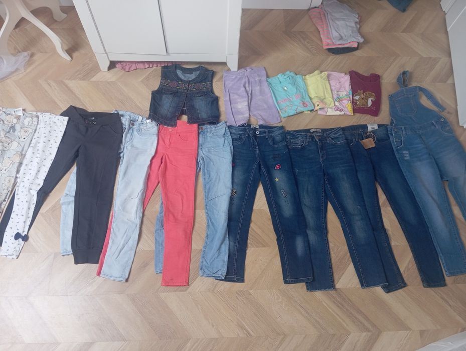 Ubrania dla dziewczynki 140 paka
