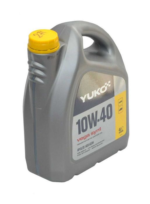 Масло YUKO VEGA SYNT 10W-40 SAE API SL/CF 4л, смаз271