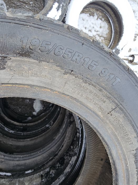 Резина зимняя 195/65 r15 колесо зима поштучно радиус 15
