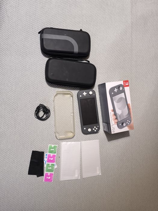 Nintendo switch lite cinza