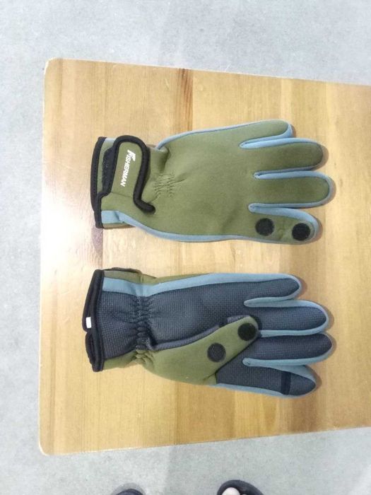 NOWE Rękawiczki wędkarskie neoprenowe