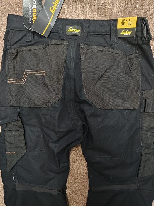 6314 Snickers RuffWork 96  Canvas+ grube spodnie robocze serwis