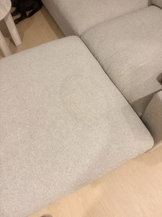 Sofa toupe - 5 lugares