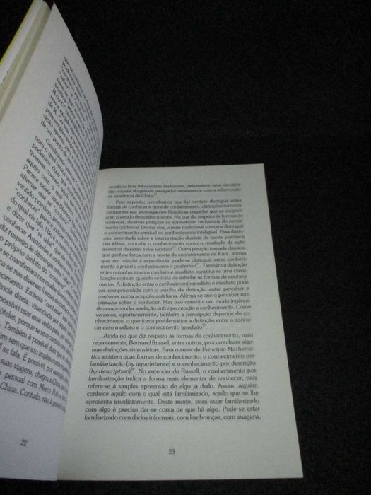 Livro As Fronteiras da Epistemologia Luiz Carlos Bombassaro