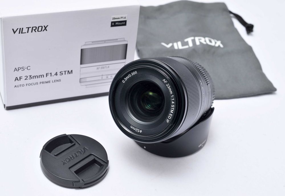 Viltrox 23mm f1.4 para Fuji film encaixe X + oferta de tubos de extensão.