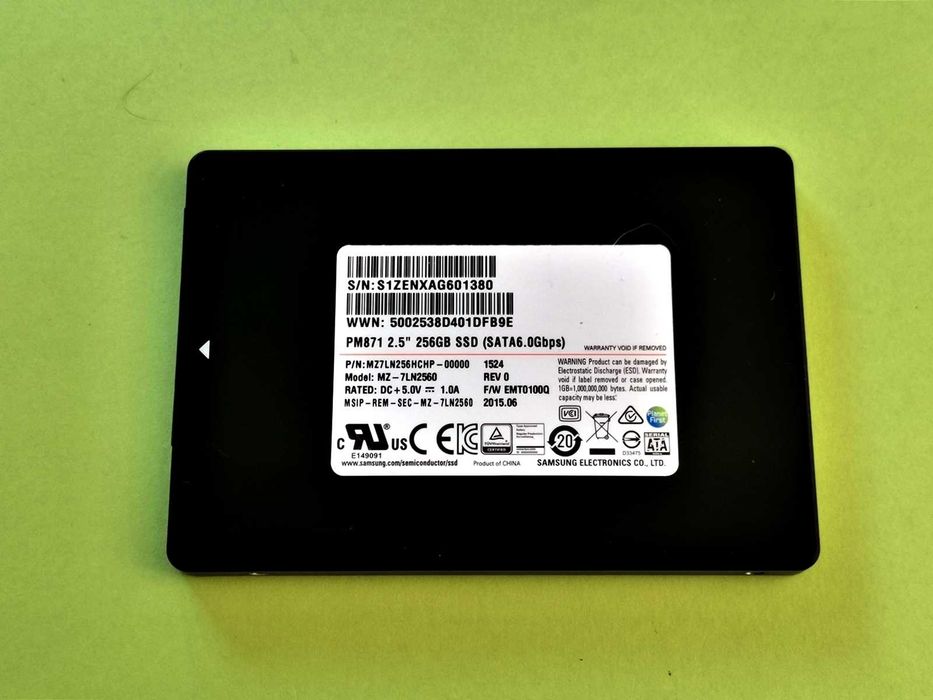 SSD 256GB Samsung Pm871