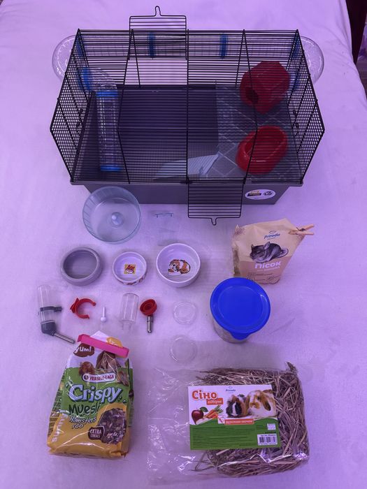 Клітка для гризунів+наповнення