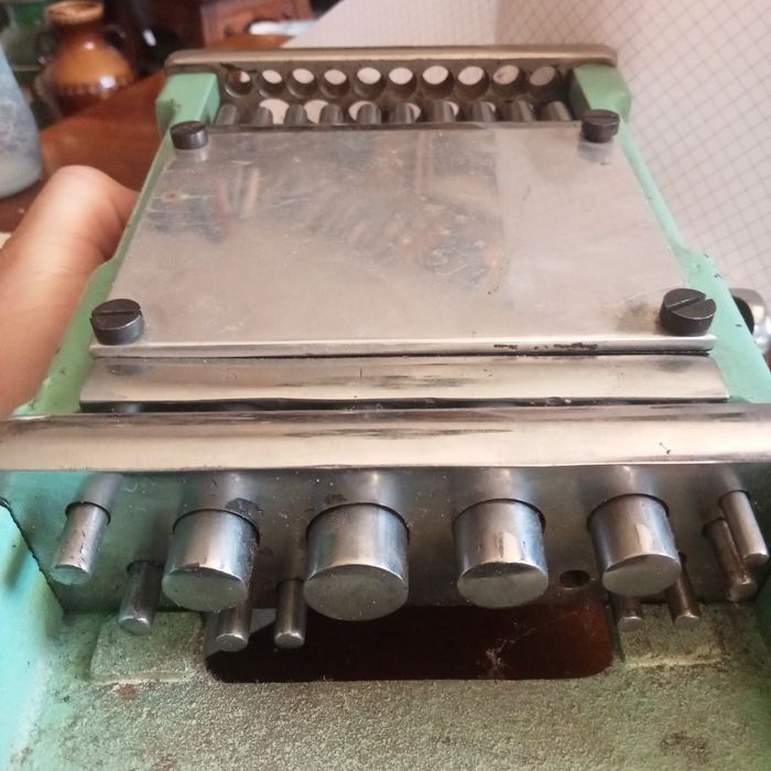 Stary przyrząd zabytek techniki Industrialny Oryginał ANTYK