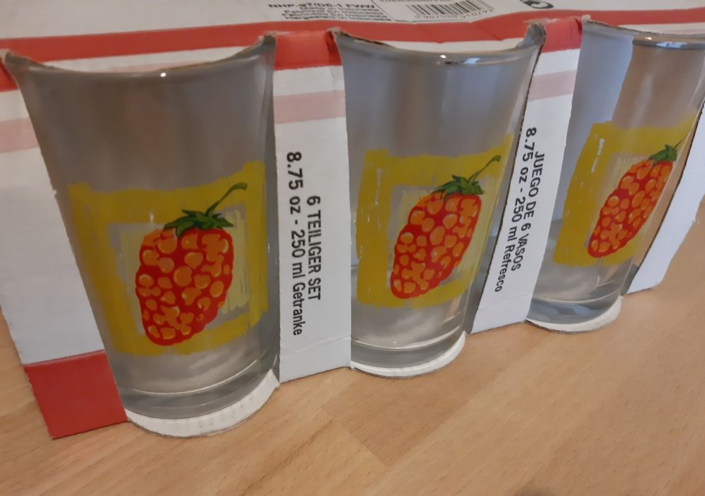 Szklanki. 6 sztuk. Nowe.